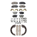 Transit Auto - Front Rear Semi-Metallic Brake Pads And Parking Shoes Kit For Acura RDX KFN-100580
