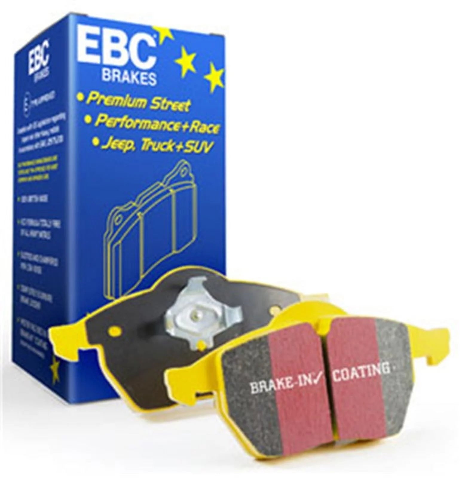 EBC 14+ Audi S3 2.0 Turbo Yellowstuff Front Brake Pads Fits select: 2018-2023 VOLKSWAGEN TIGUAN, 2012-2019 VOLKSWAGEN PASSAT