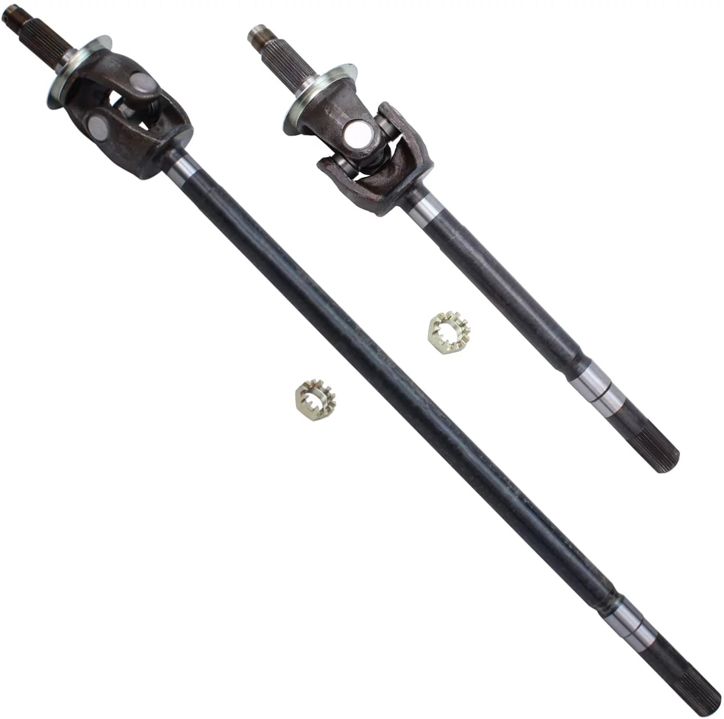 Detroit Axle - Front Left and Right Axles Assembly w/U-Joint Replacement for Dodge Ram 1500 2500 3500 Fits select: 2003-2005,2007-2008 DODGE RAM 2500 ST/SLT