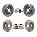 Transit Auto - Front Semi-Metallic Rear Ceramic Pads And Disc Brake Rotors Kit For Volkswagen Tiguan Limited K8A-103672