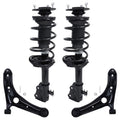 Detroit Axle - 4PC Front Struts & Coil Springs and Lower Control Arms w/Ball Joint for 2000 2001 2002 2003 2004 2005 Toyota Echo
