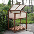 Wooden Greenhouse with Shelf Cold Frame Garden for Home Decor Patio Balcony