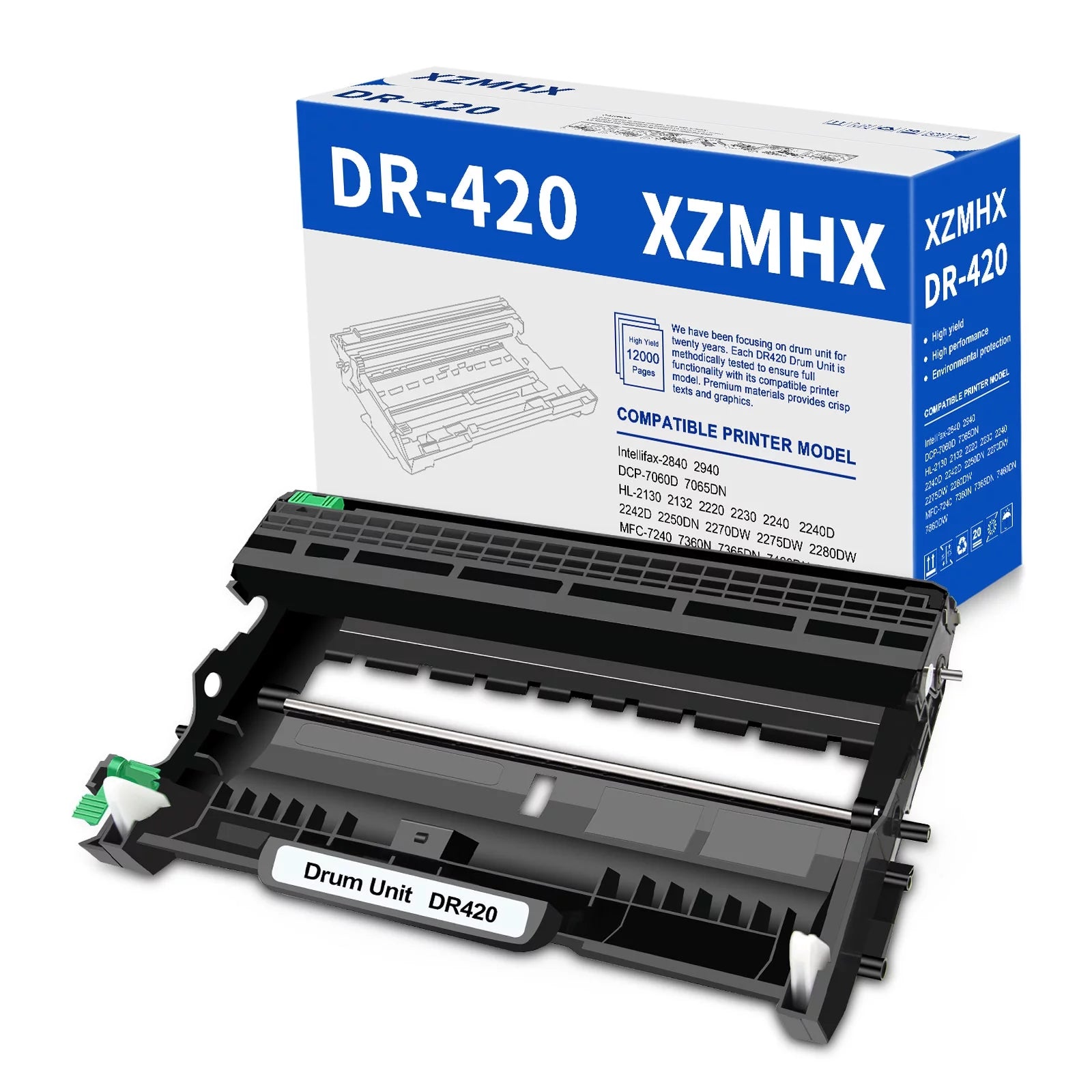 Compatible Printer Drum Unit DR420 Replacement for Brother DR420 DR-420 TN450 (1 Pack, NO Toner)