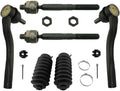 Detroit Axle - Front 6pc Suspension Kit for 11-15 Dodge Durango Jeep Grand Cherokee, 4 Tie Rods 2 Rack and Pinion Boots w/Bellows & Locking C-Clamps 2011 2012 2013 2014 2015 Replacement