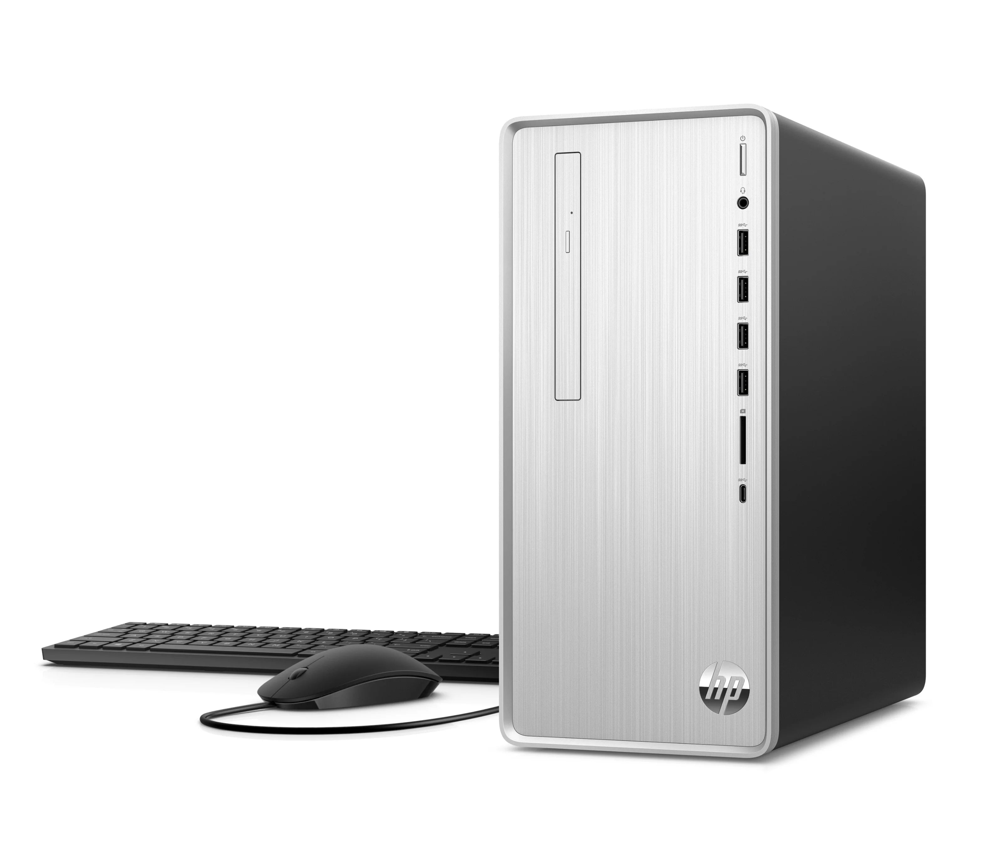 HP Pavilion Desktop, Intel Core i3-9100 processor, Intel UHD Graphics 630, 1TB HDD and 256GB SSD, 8GB RAM, Windows 10 Home, TP01-0030