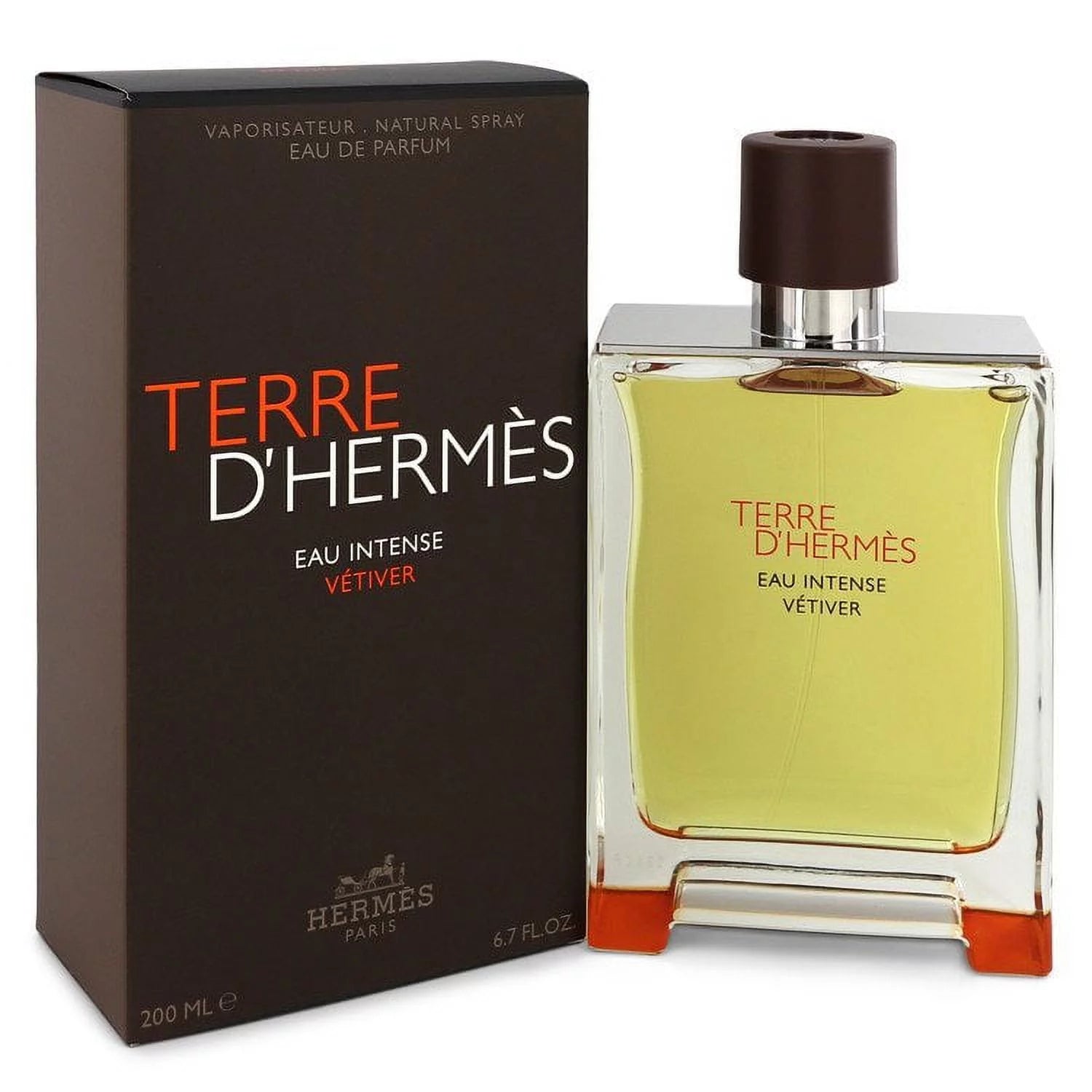 Terre D'hermes Eau Intense Vetiver by Hermes Eau De Parfum Spray 6.8 oz for Male