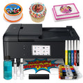 Edible Cake Topper Wireless Printer with Sugar Frosting Sheets Edible Markers Edible Ink Cartridges Plus Cleaning Kit