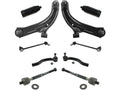 Front Control Arm Ball Joint Tie Rod and Sway Bar Link Kit 10 Piece - Compatible with 2007 - 2012 Nissan Versa Hatchback 2008 2009 2010 2011
