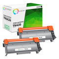 TCT Compatible Toner Cartridge Replacement for the Brother TN420 Series - 2 Pack Black