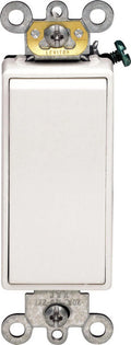 1 Pc, Leviton Decora 20 Amps Single Pole Rocker Ac Quiet Switch White 1 Pk