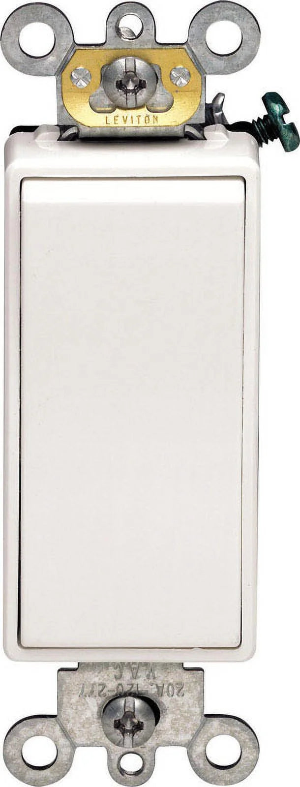 1 Pc, Leviton Decora 20 Amps Single Pole Rocker Ac Quiet Switch White 1 Pk