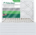 Filterbuy 20x24x2 MERV 8 Pleated HVAC AC Furnace Air Filters (6-Pack)