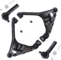 Detroit Axle - Front Lower Control Arms w/ Ball Joints and Outer Tie Rod Ends Replacement for 2000 - 2003 Dodge Durango - [2000 - 2004 Dodge Dakota] - 4WD ONLY - 4pc Set