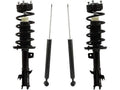Front and Rear Suspension Strut and Shock Absorber Assembly Kit - Compatible with 2011 - 2013 Ford Fiesta 2012