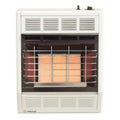 Radiant Natural Gas Space Heater with Hydraulic Thermostat, White - 18000 BTU
