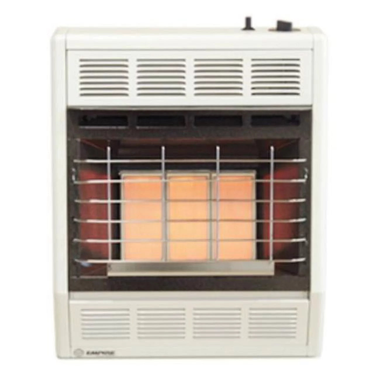 Radiant Natural Gas Space Heater with Hydraulic Thermostat, White - 18000 BTU