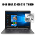 2020 Flagship HP 17 Professional Business Laptop Computer I 17.3 inch FHD IPS Display I 10th Gen Intel Quad-Core i5-1035G1 I 16GB DDR4 256GB SSD 1TB HDD I Backlit KB DVD HDMI WIFI Win 10