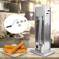 Fichiouy Churro Maker Manual Churrera Churros Filler Maker 5L Commercial Donuts Dessert Churro Makers Stainless Steel with 4pcs Nozzles