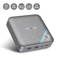 USB-C Multitask Mini Dock with Conference Speaker - 4K HDMI - Touch Volume Control - 85W PD - 360 Degree Sound Pickup