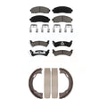Transit Auto Front Rear Ceramic Brake Pads And Parking Shoes Kit For Ford Explorer Sport Trac KCN-100243