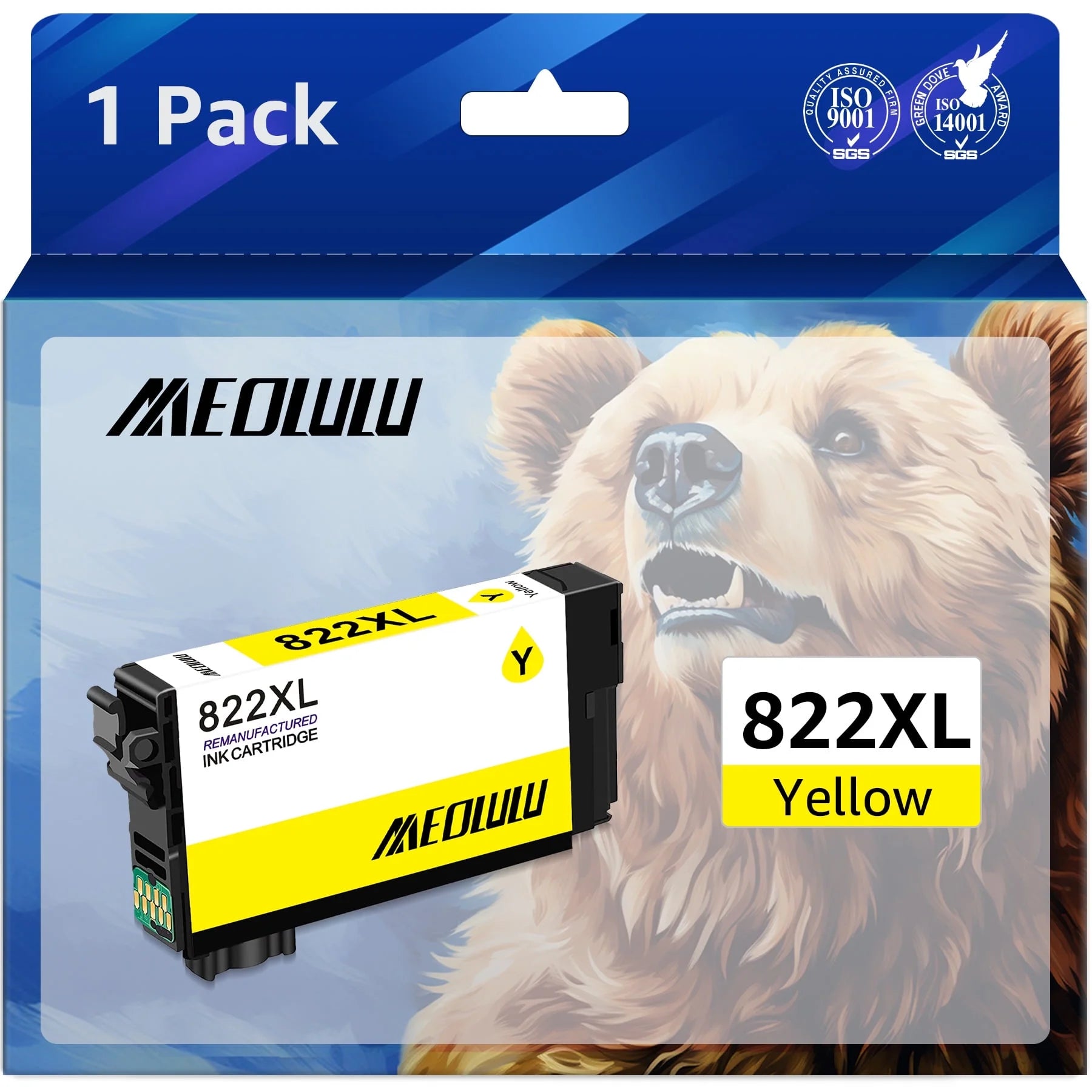 822XL Ink Cartridges for Epson 822XL Ink Cartridges for Epson 822 822 XL Epson 822XL Ink Cartridges Combo Pack to use with Pro WF-3820 WF-4820 WF-4830 WF-4833 Printers?1 Yellow?