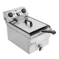 Electric Deep Fryer, Commercial Stainless Steel Fry Basket with 12L, 1700W