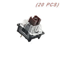 OUTEMU (Gaote) Brown Switch 3 Pin Keyswitch DIY Replaceable Switches for Mechanical Gaming Keyboard (20 PCS) in Protective PP Box