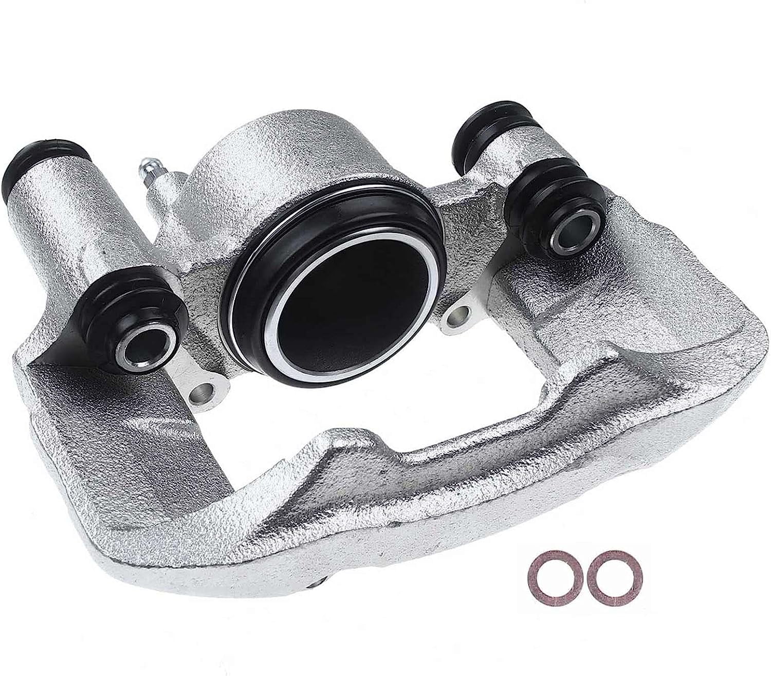 A-Premium Disc Brake Caliper Assembly Without Bracket Compatible with Select Kia and Ford Models - Rio 2001-2002 1.5L, Aspire 1994-1997 1.3L - Front Left Driver Side