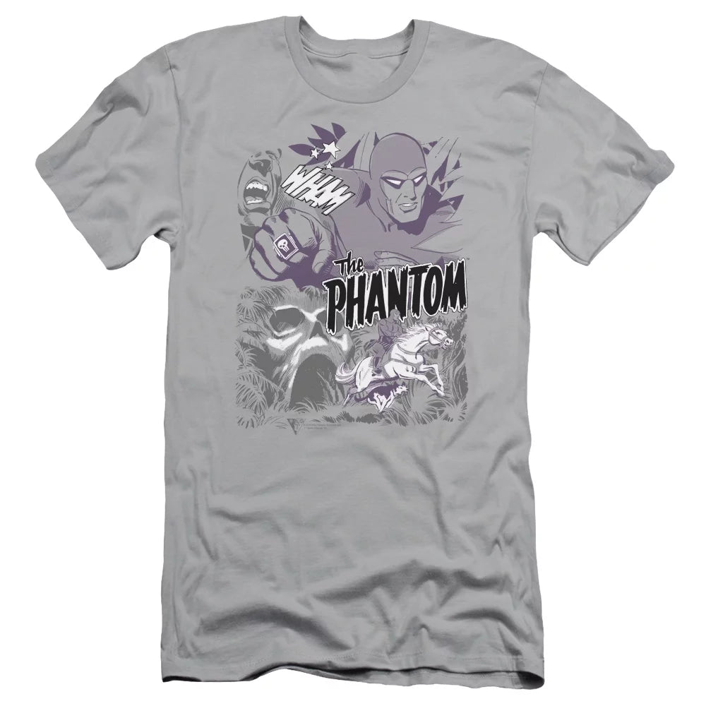 Phantom Ghostly Collage S/S Adult 30/1 T-Shirt Silver