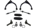Front Control Arm Ball Joint Tie Rod and Sway Bar Link Kit 12 Piece - Compatible with 2011 - 2012 Ram 1500 RWD