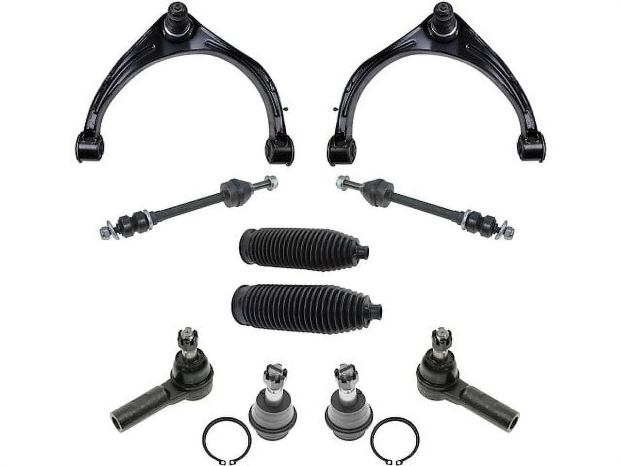 Front Control Arm Ball Joint Tie Rod and Sway Bar Link Kit 12 Piece - Compatible with 2011 - 2012 Ram 1500 RWD