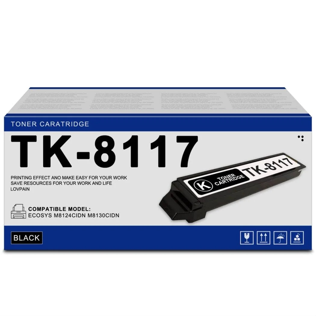 1-Pack TK-8117 Toner Cartridge 1T02P30US0 Black TK8117 Replacement for Kyocera ECOSYS M8124cidn M8130cidn Color Multifunctional Printer, TK 8117