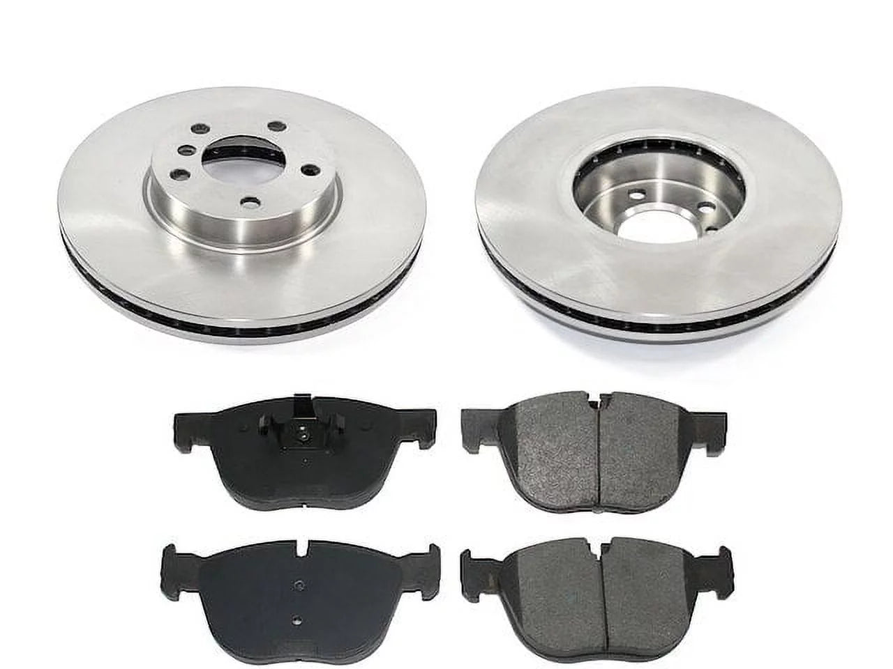 Front Semi Metallic Brake Pads and Rotor Kit - Compatible with 2007 - 2018 BMW X5 2008 2009 2010 2011 2012 2013 2014 2015 2016 2017