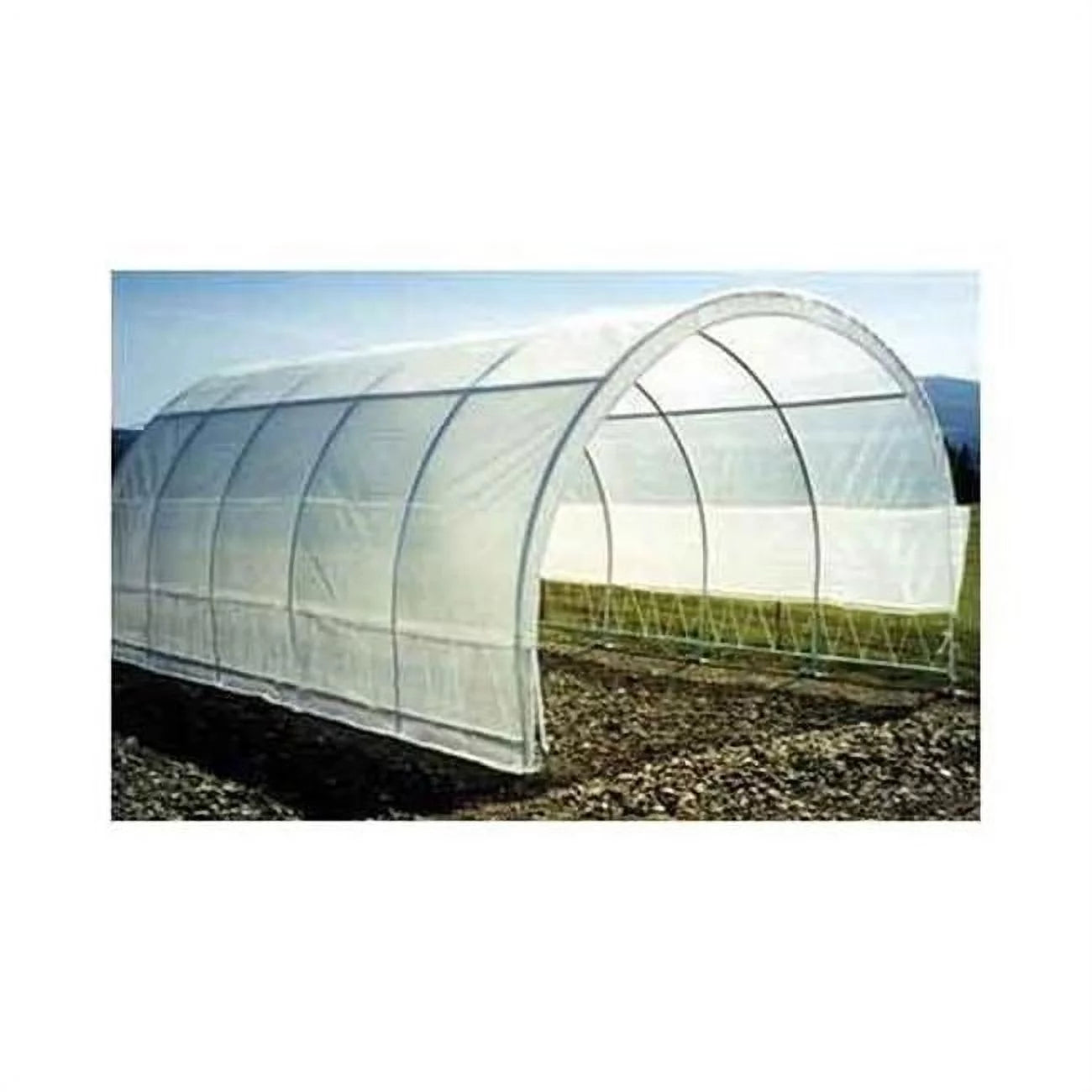Commercial Front Door & Zipper Panel Greenhouse Cover - 8 ft. 6 in. x 12 ft. x 20 ft.