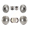 Transit Auto - Front Rear Disc Brake Rotors Semi-Metallic Pads And Drum Kit For Ford Escape Mercury Mariner K8F-103299