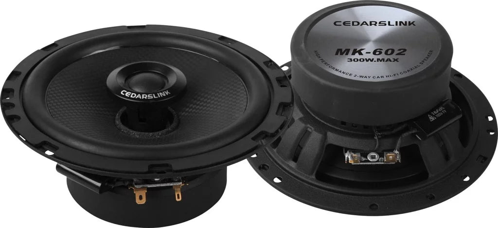 CedarsLink MK-602 6.5 4 OHM 300 Watts 2-Way Coaxial Speaker Pair