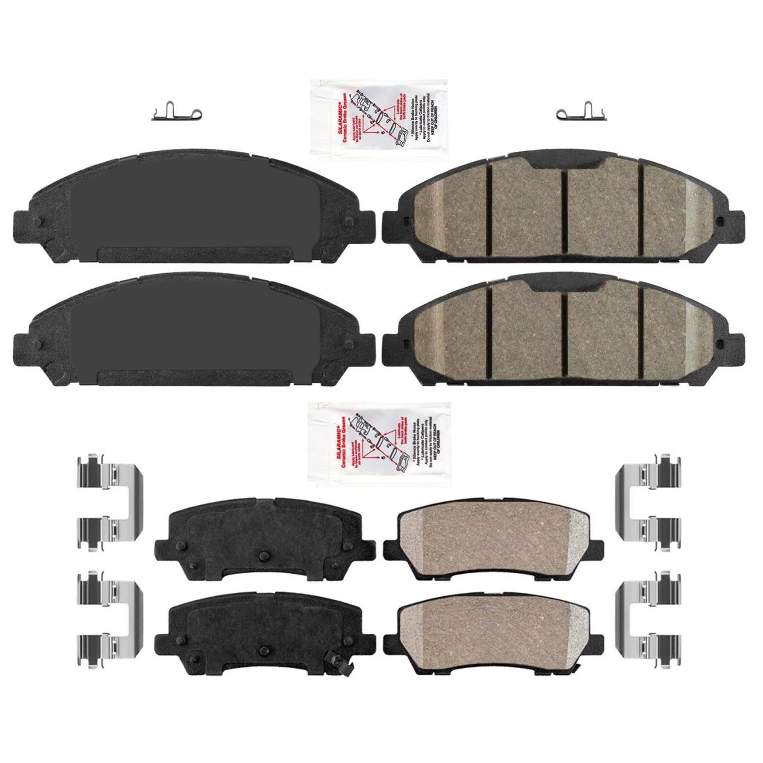 Ameri 320MM Front Disc Brake Rotors Pads Hardware Kit For 2015-2021 Ford