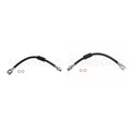 Rear Left Outer Rear Right Outer 2 Of Brake Hydraulic Hoses For Cheyenne Fits select: 2014-2016 CHEVROLET SILVERADO C2500 HEAVY DUTY LT, 2013 CHEVROLET SILVERADO K2500 HEAVY DUTY LT