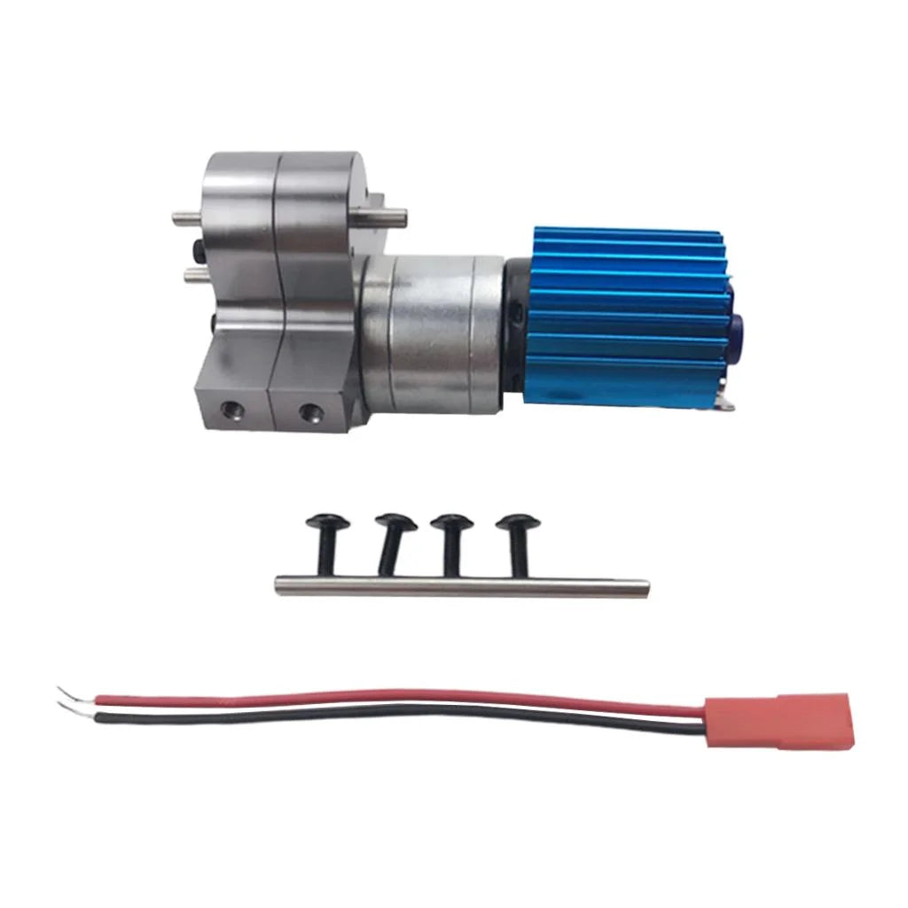 4WD 6WD Metal Transfer Case W/ 370 Motor for WPL RC Crawler Truck Upgrade