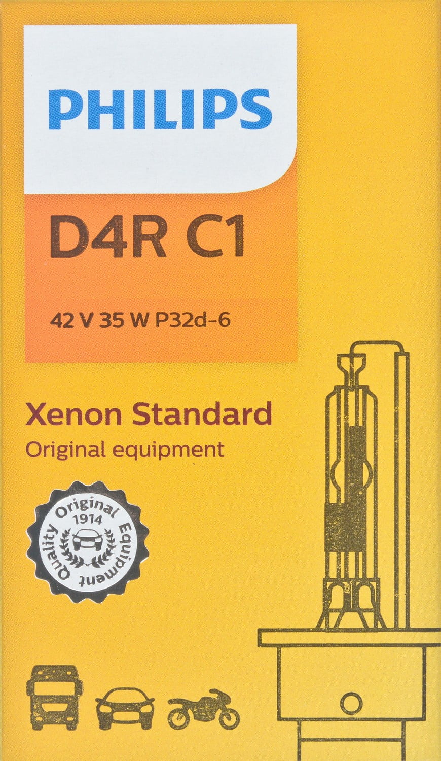 Philips Xenon Hid Lamp D4R, , , Always Change In Pairs!