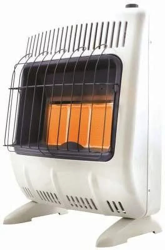 F299420 Radiant Wall Heater, Vent-Free, White, 20,000 BTU, For 700 Sq. Ft. - Quantity 1