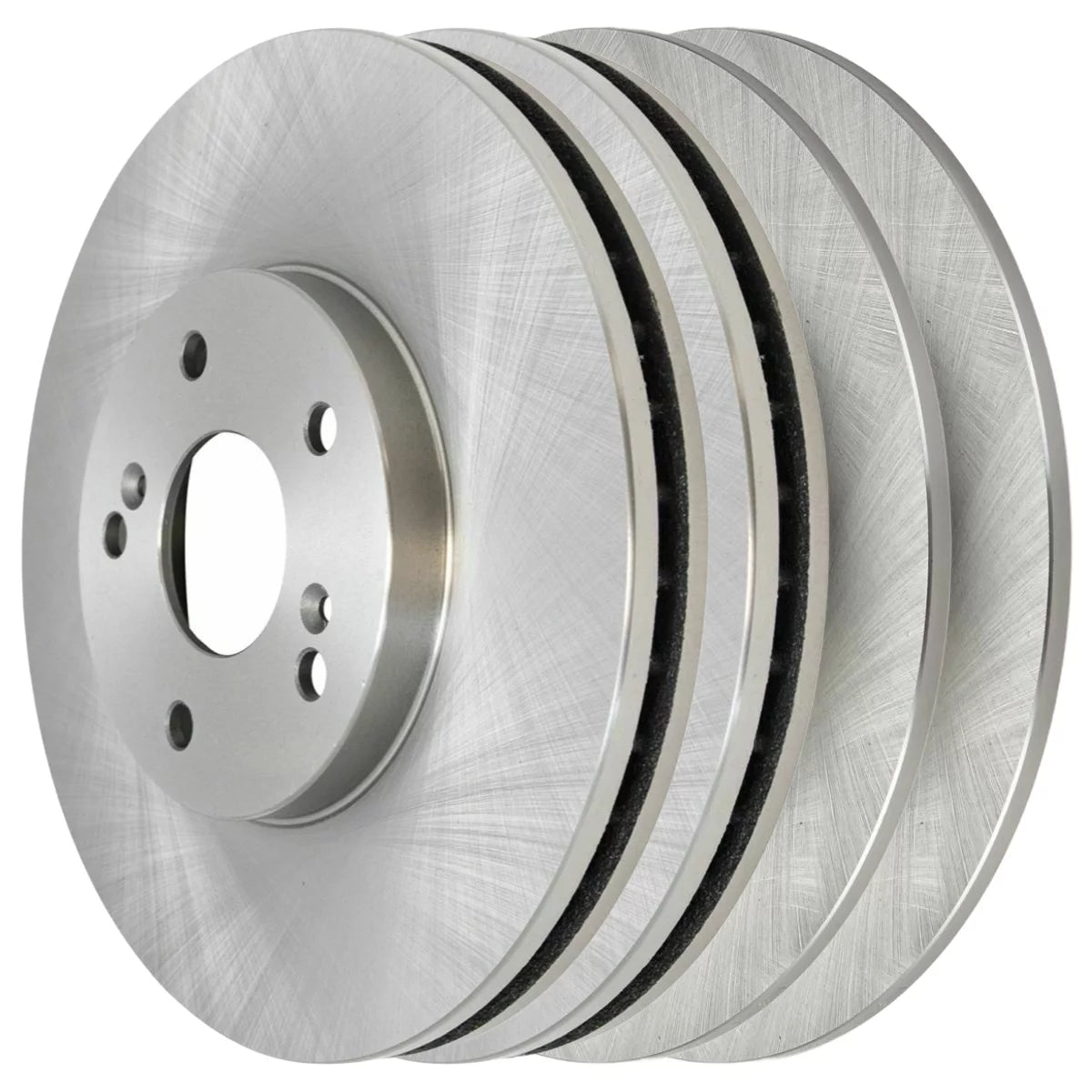 AutoShack Front and Rear Brake Rotors Set of 4 Replacement for 2005 2006 2007 2008 2009 2010 2011 2012 Honda Accord 2.4L 3.0L 3.5L V6 FWD R41277R41481PR
