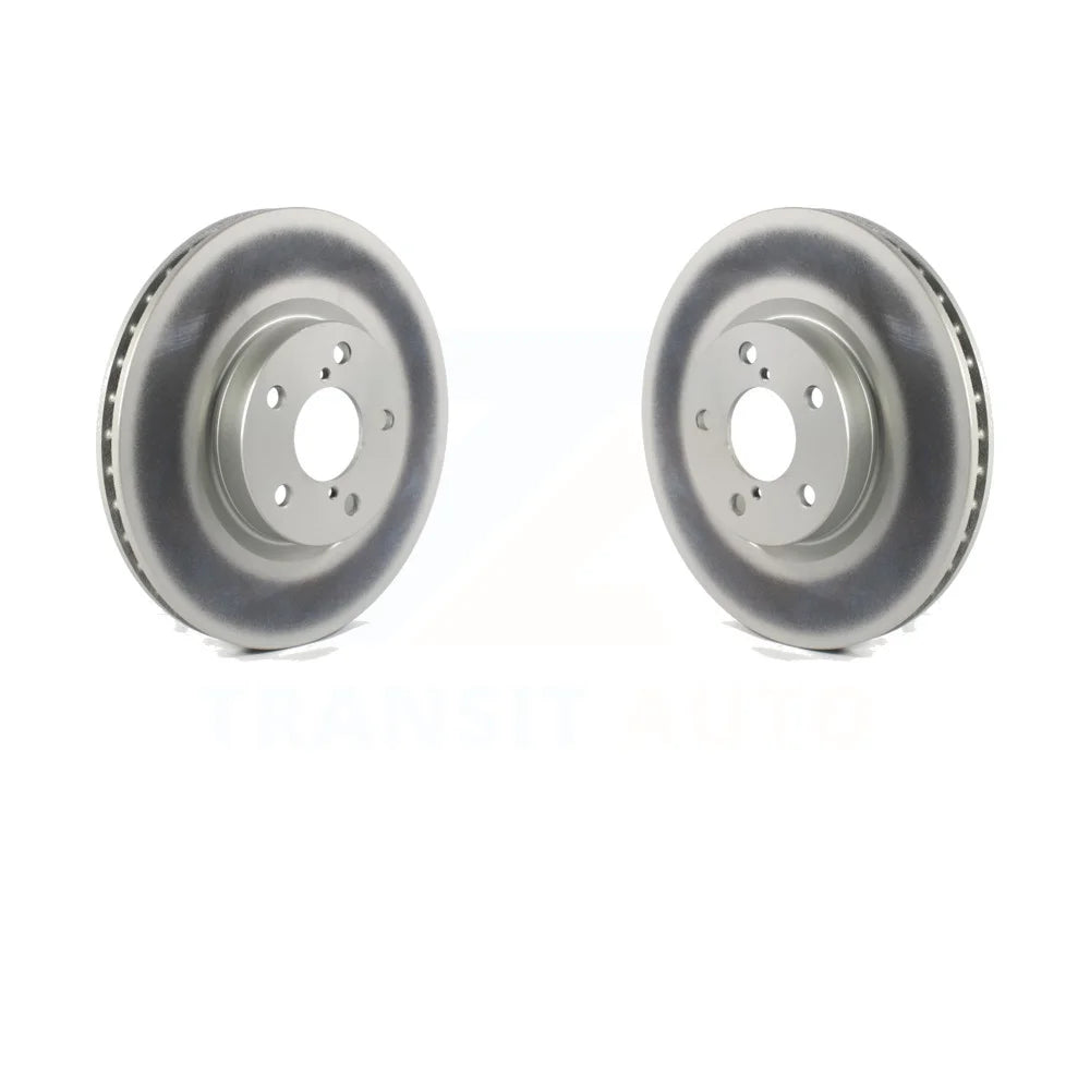 Front Coated Disc Brake Rotors Pair For 2017-2021 Subaru Impreza With 276mm Diameter Rotor KG-101345
