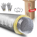 Cuchiilo 5 Inch Insulated Duct,HVAC Insulation Duct,Insulated Flex Duct, AC Fleixble Duct,HVAC Ducting, Insulation Duct,5''25 'Insulated Flexible Ducting,R-4.2 for Heavy Duty HVAC & Exhaust Ductwork
