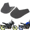 NS Gas Pad Side Tank Traction Fuel Knee Grip Decal for Yamaha MT09 FZ09 14-19,Black