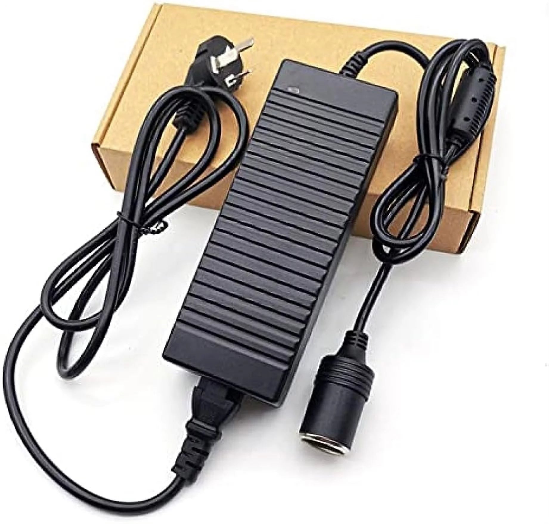 AC-DC Converter AC-100V/240V to DC-12V 10A 120W (Peak 150W) Car Cigarette Lighter Socket Power Adapter Transformer for Inflator, Car Refrigerator and Other Car Equipment