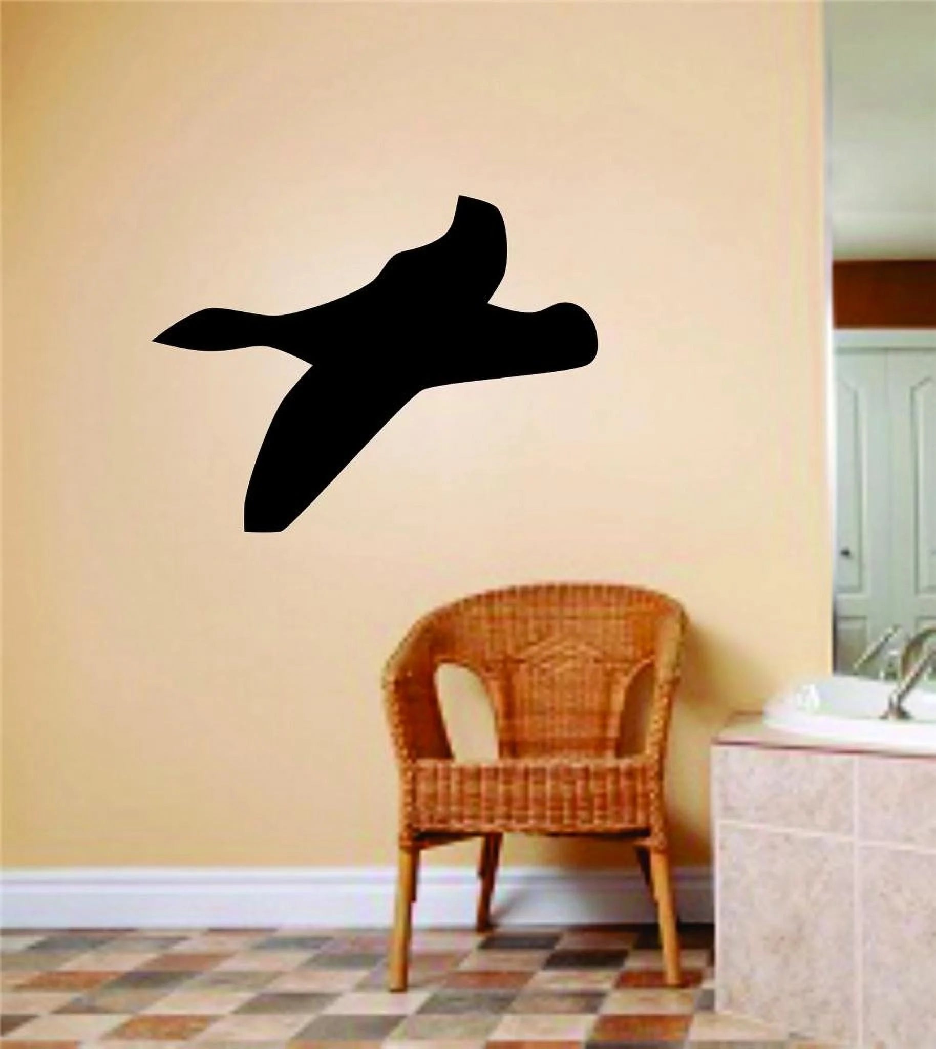 Wall Design Pieces Geese Animal Hunting Hunter Man Gun Boys Kids Bed Room Sports 16 X 24 Inches