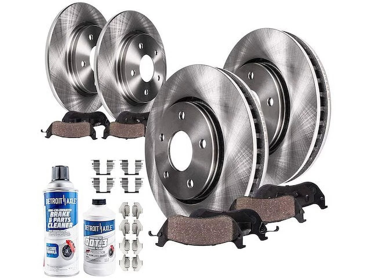 Front and Rear Brake Pad and Rotor Kit - Compatible with 2011 - 2012 Honda Accord