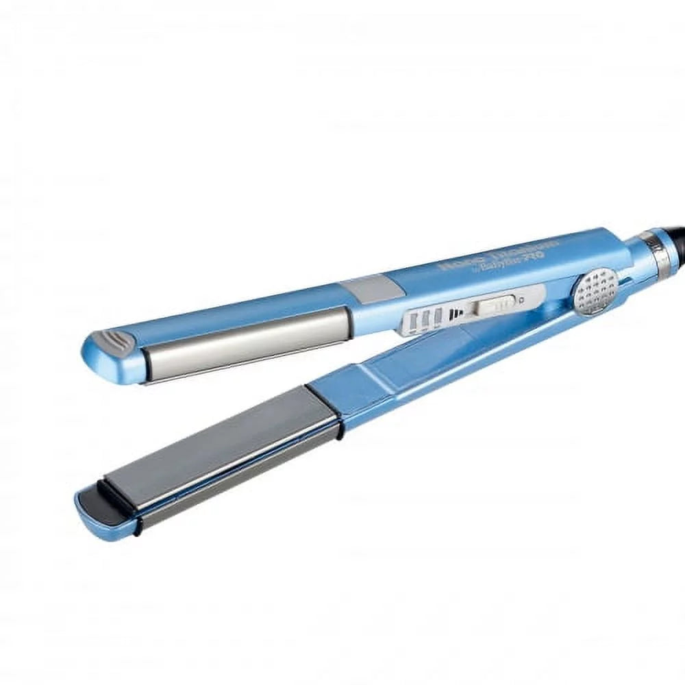 Babyliss Pro Nano Titanium 1 Ceramic U-Styler Hair Flat Iron With Curved Side Plates And Multiple Heat