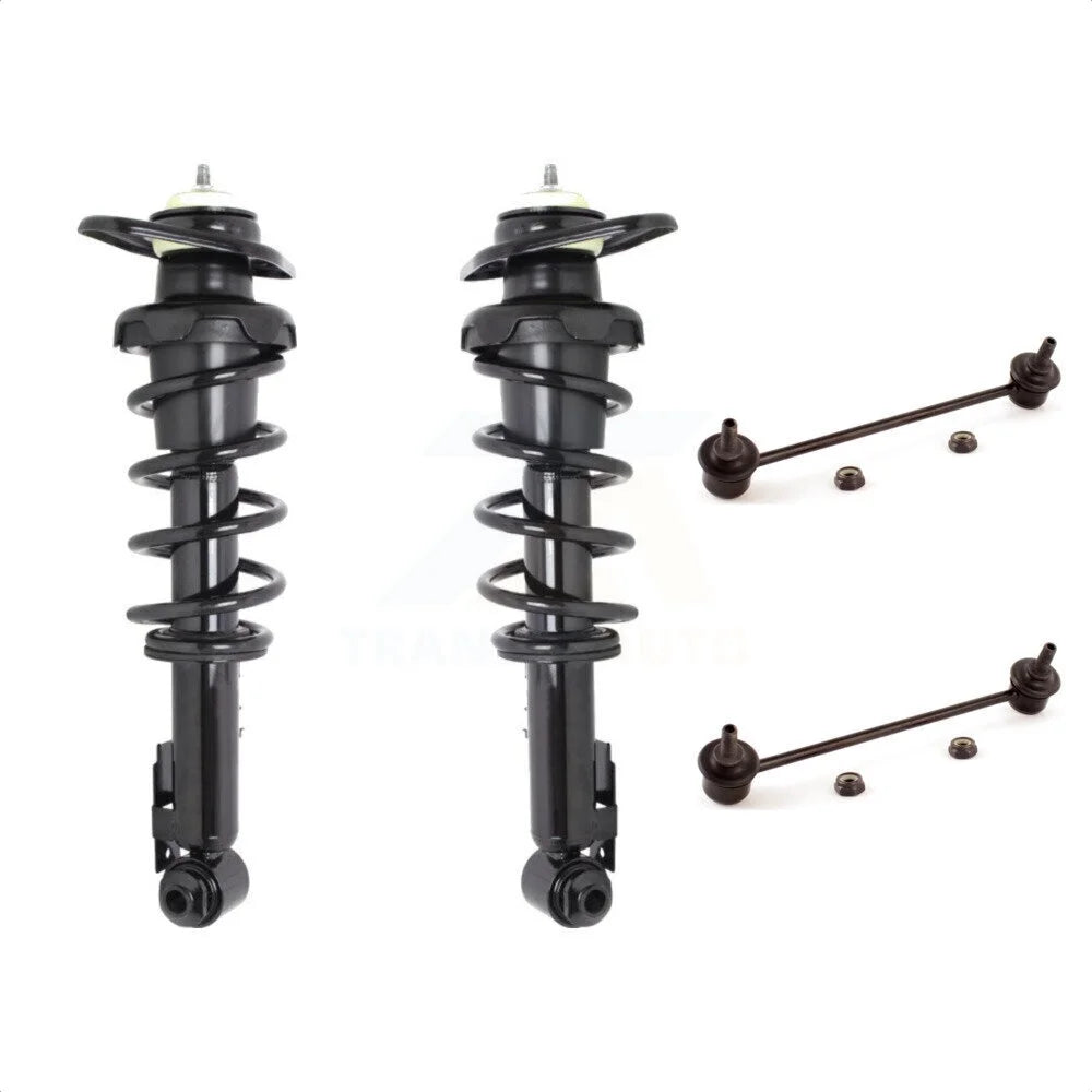 Transit Auto - Rear Complete Shock Assembly And TOR Link Kit For Mini Cooper 2007-2008 excludes Convertible Wagon JCW Models 2009-2015 Coupe Countryman Paceman KSS-104235